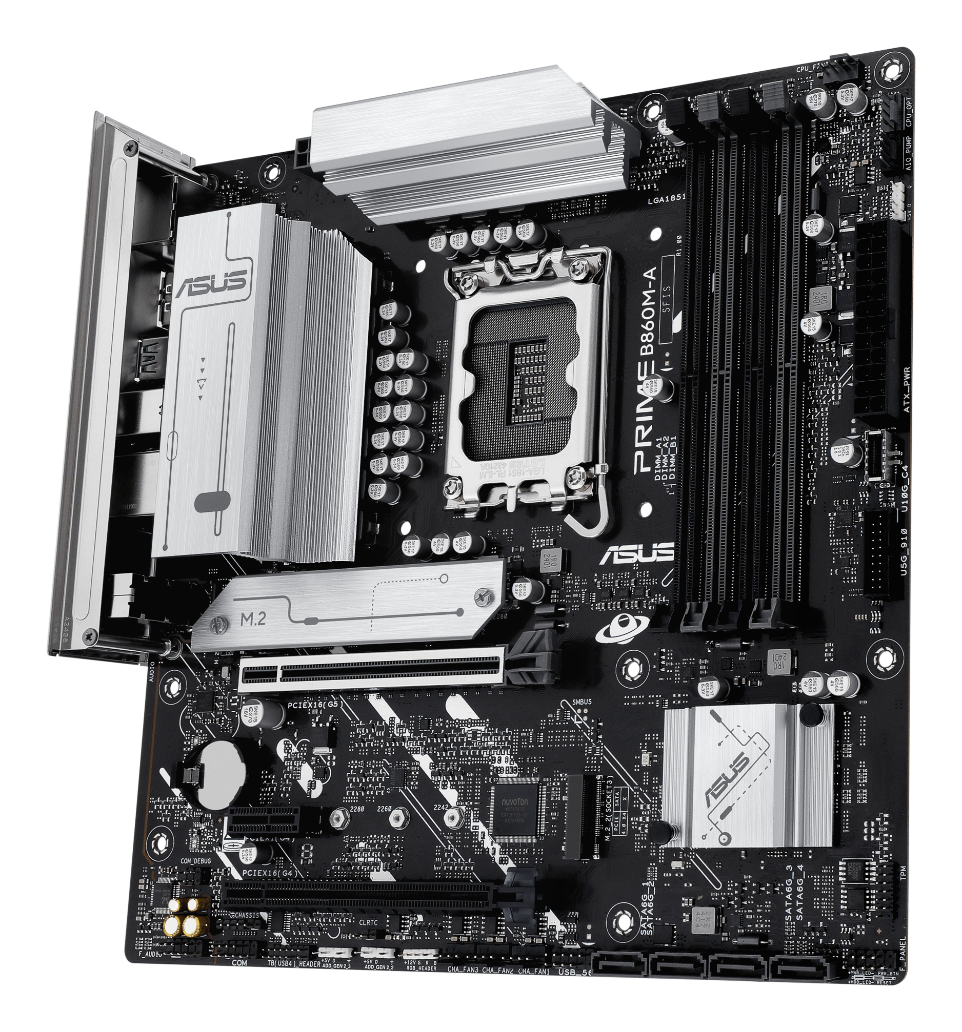 ASUS PRIME B860-PLUS-CSM - Motherboard - ATX - LGA1851-Sockel - B860 Chipsatz - Onboard-Grafik - 90MB1K00-M0EAYC, Ansicht 4