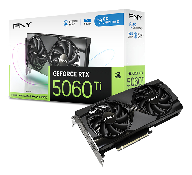 PNY GeForce RTX 5060 Ti 16GB Overclocked - Grafikkarten, Ansicht 2