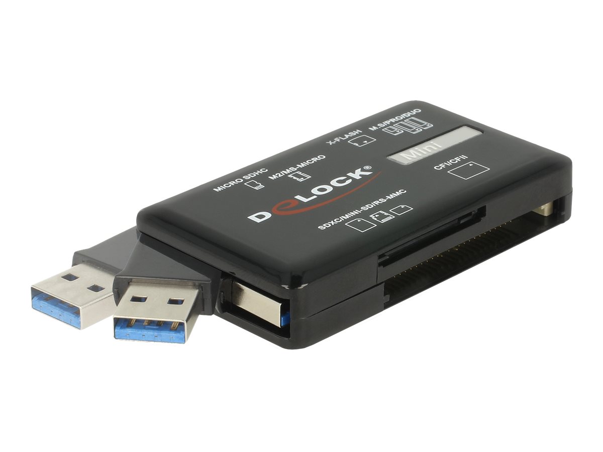 Delock SuperSpeed USB Card Reader für CF / SD / Micro SD / MS / M2 / xD Speicherkarten