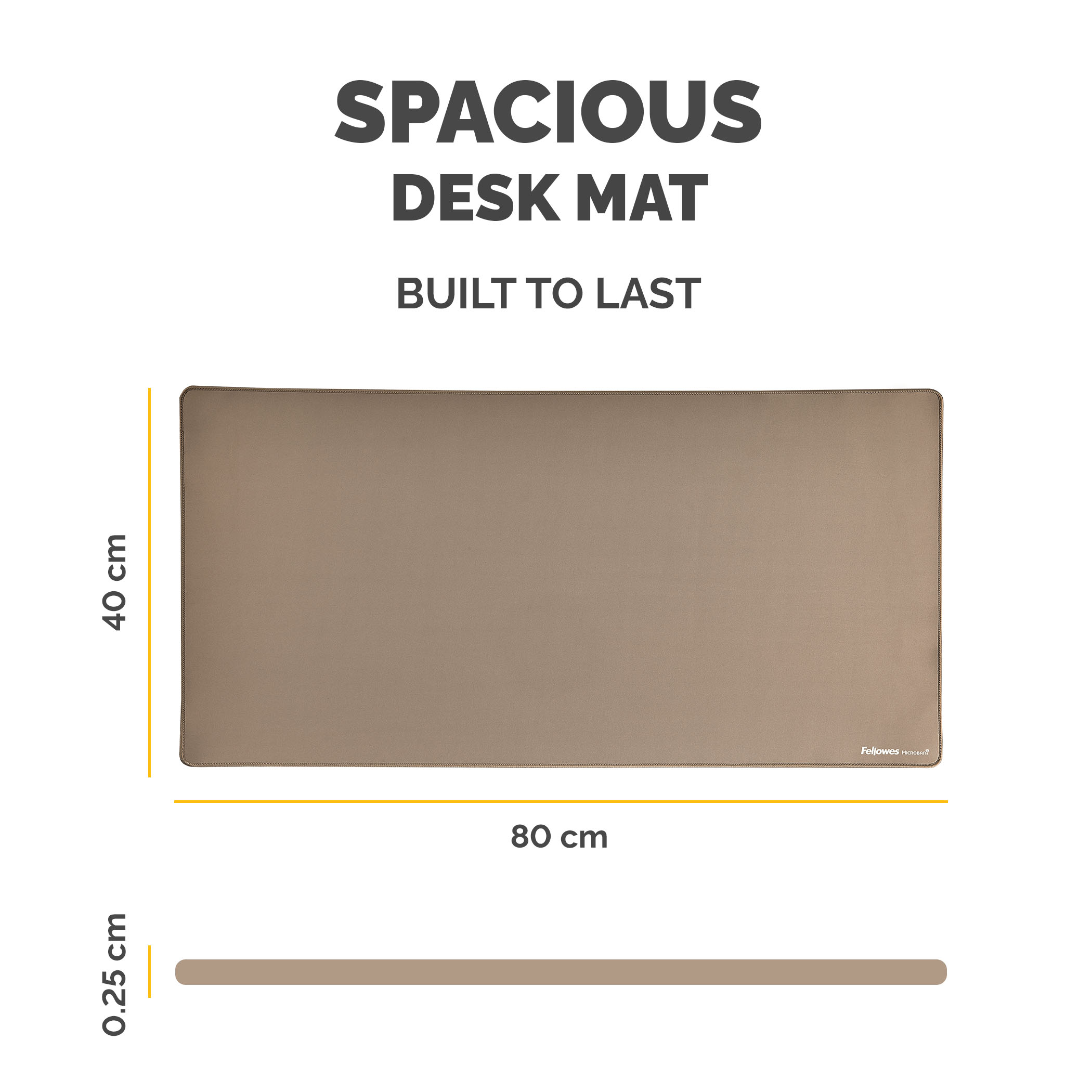 Fellowes Breyta - Tischmatte: 80 x 40 cm - Gummi, Ansicht 4