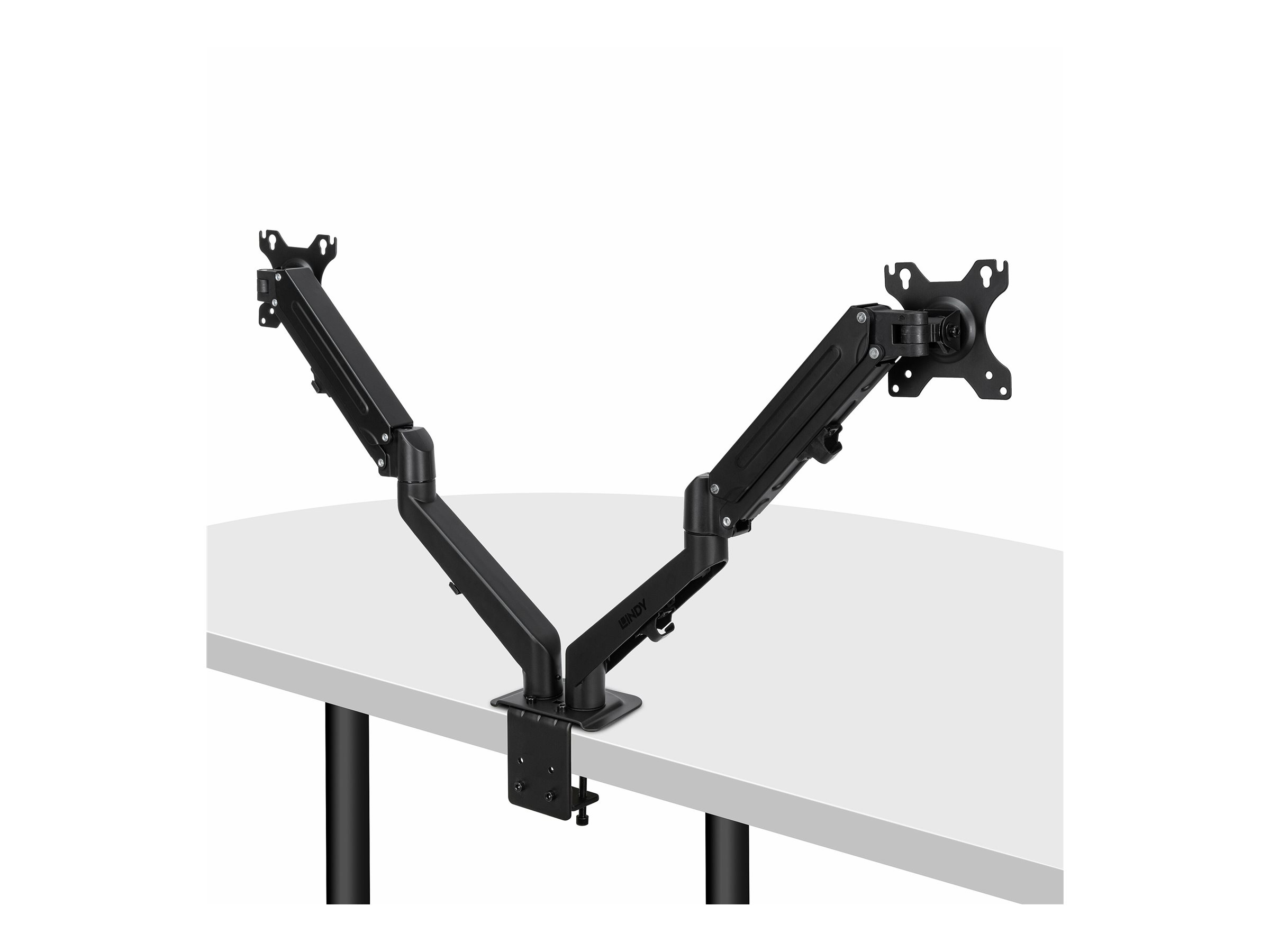 Lindy Befestigungskit (Gasfeder-Monitorarm) - für 2 LCD-Displays bis zu 27 - dual - Aluminium, Kunststoff - Schwarz, Ansicht 2