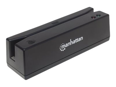 Manhattan USB-A Magnetic Strip Card Reader, Triple Track Reader, Keyboard Wedge Decoder, Cable 1.5m, Black, Ansicht 3