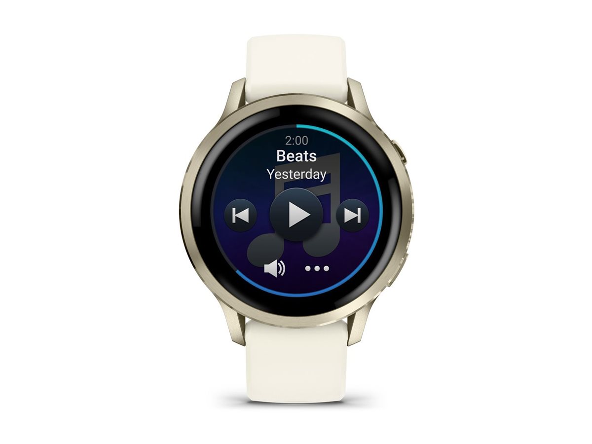 Garmin Venu 4 - 41 mm - lunar gold - intelligente Uhr mit Band - Silikon - Handgelenk: 110-175 mm - Anzeige: 1.2, Ansicht 2