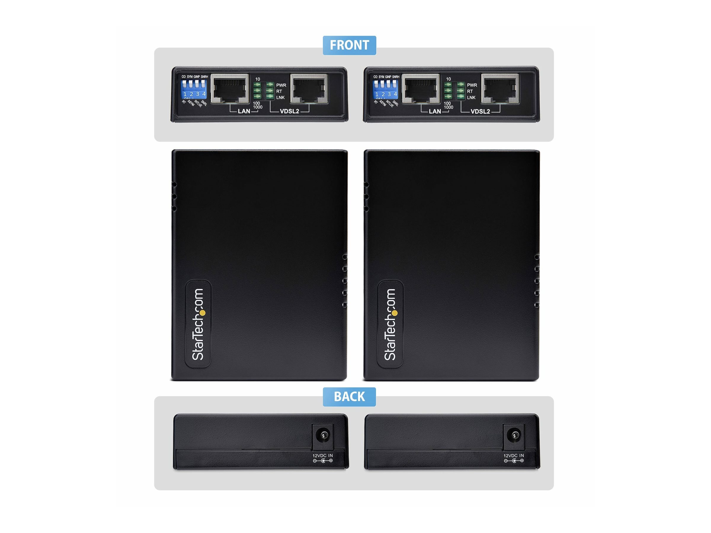 StarTech.com VDSL2 Ethernet Extender Kit Up to 1km - Repeater - 0,3 Gbps, Ansicht 3