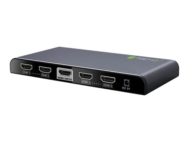 Techly Video-/Audio-Splitter - 4 x HDMI - Desktop, Ansicht 2