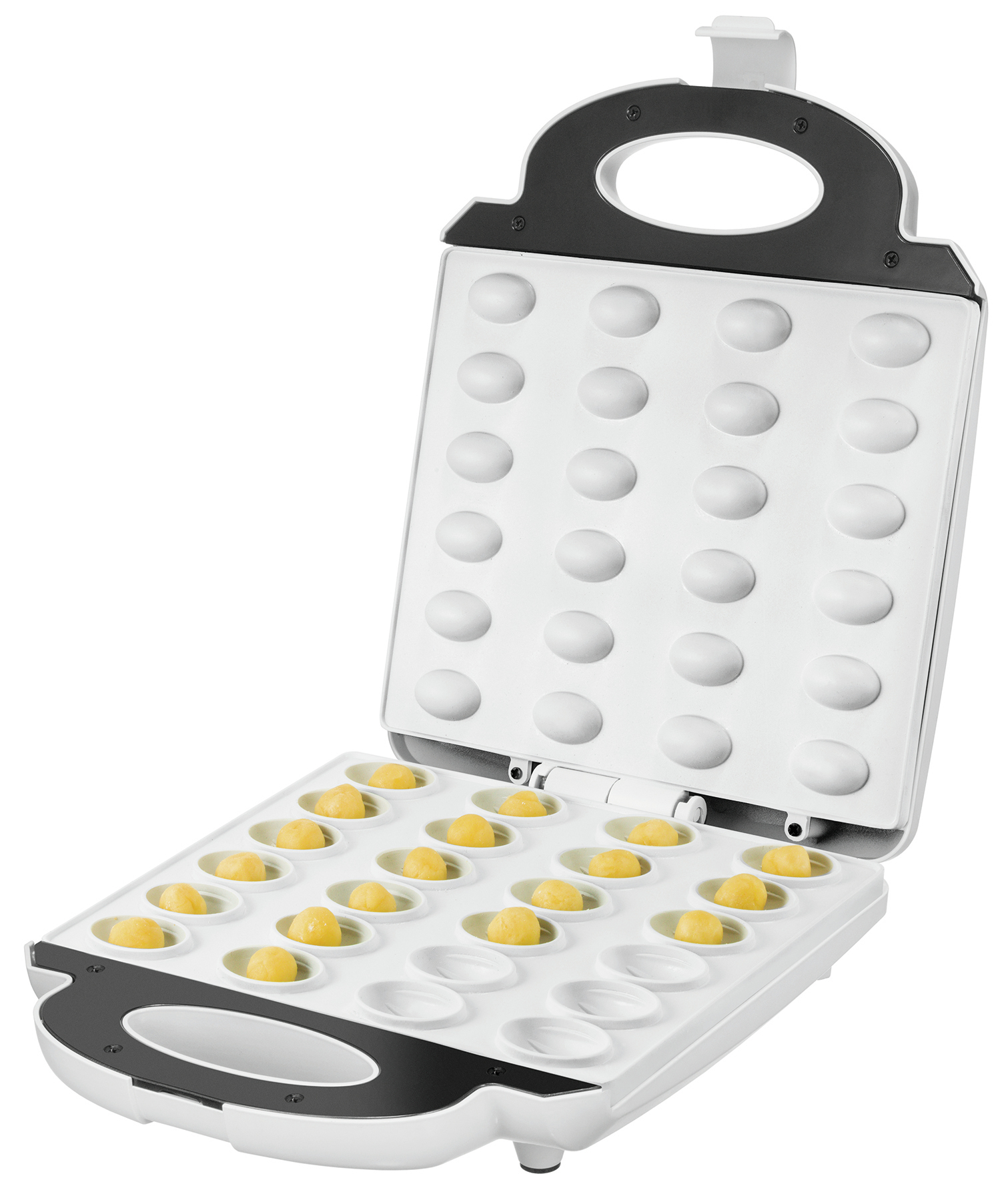 UNOLD 48360 - Waffeleisen - 1.4 kW - Weiß / Edelstahl, Ansicht 2