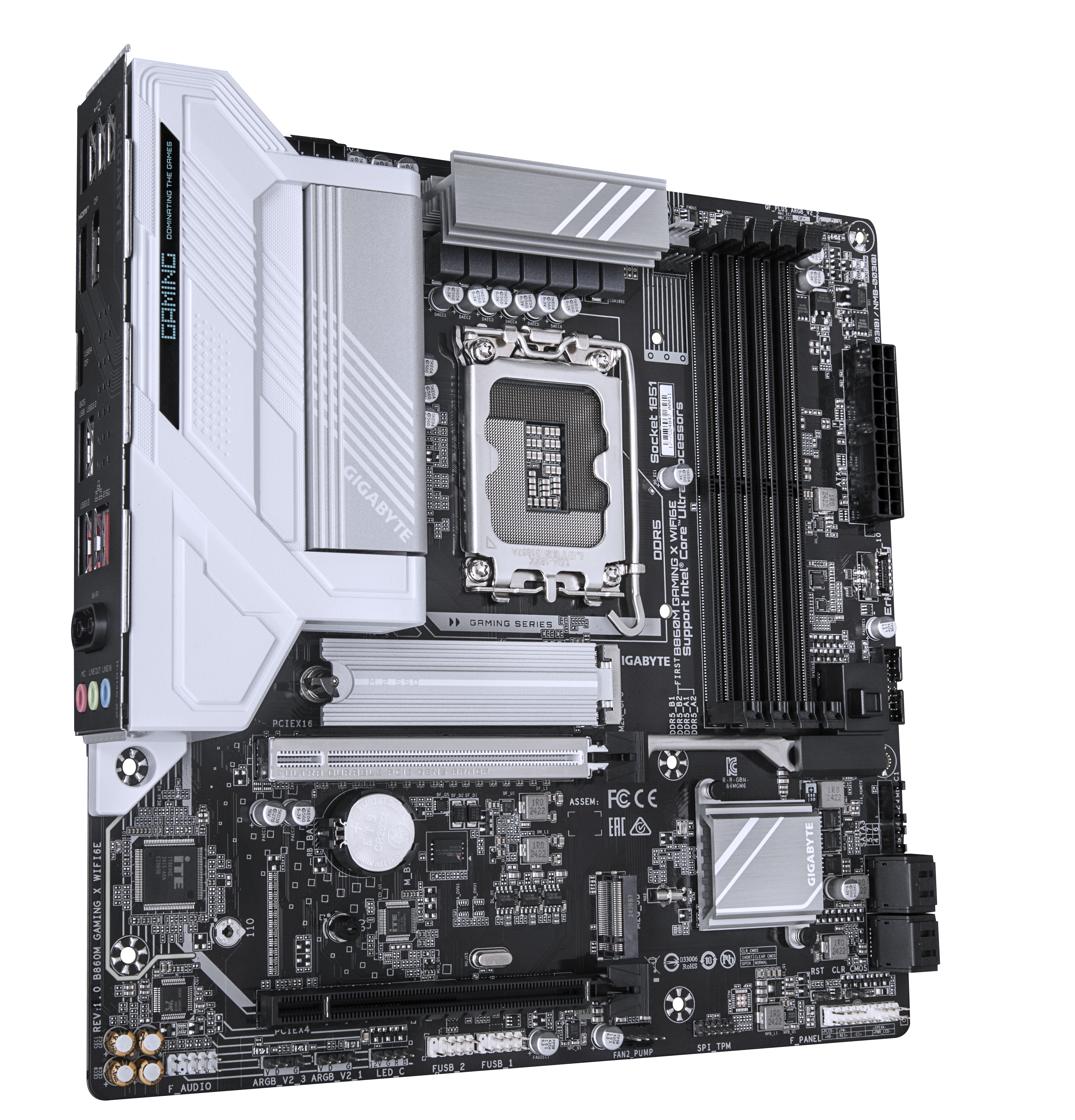 Gigabyte B860M GAMING X WIFI6E - Motherboard - micro ATX - LGA1851-Sockel - AMD B850 Chipsatz, Ansicht 2