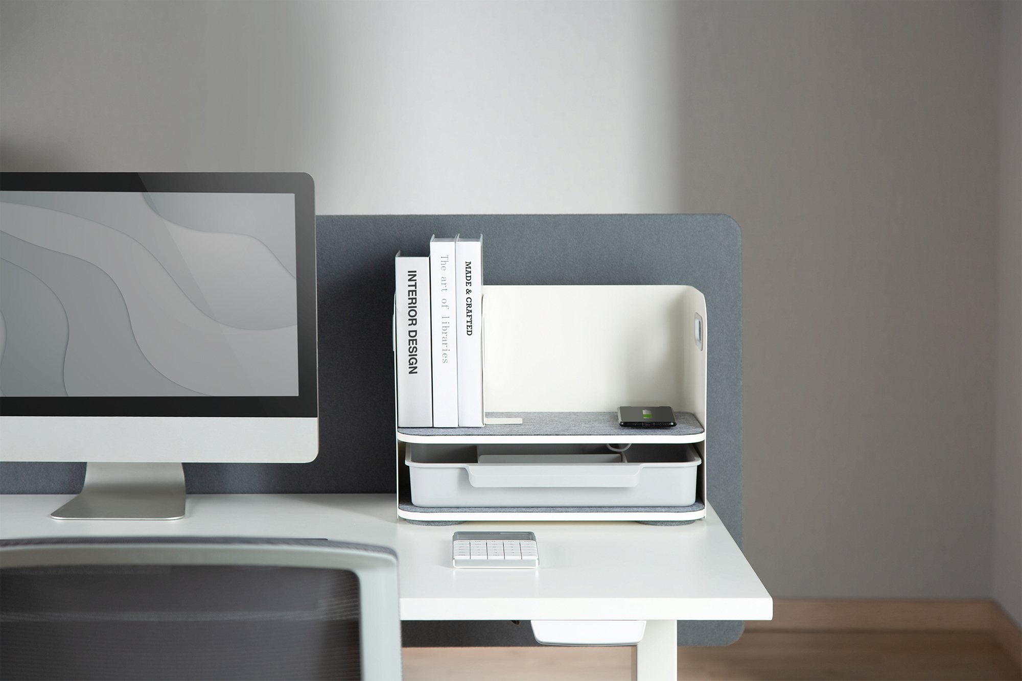 DIGITUS Desktop Organizer mit Qi-Ladegerät, Ansicht 2