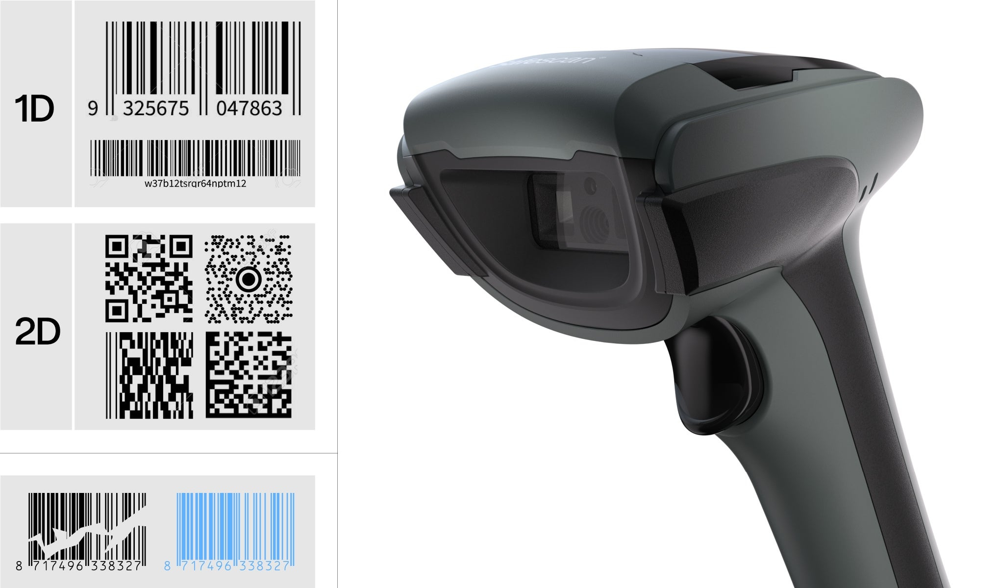 Safescan Barcode Scanner 350-BT 1D und 2D kabellos, Ansicht 4