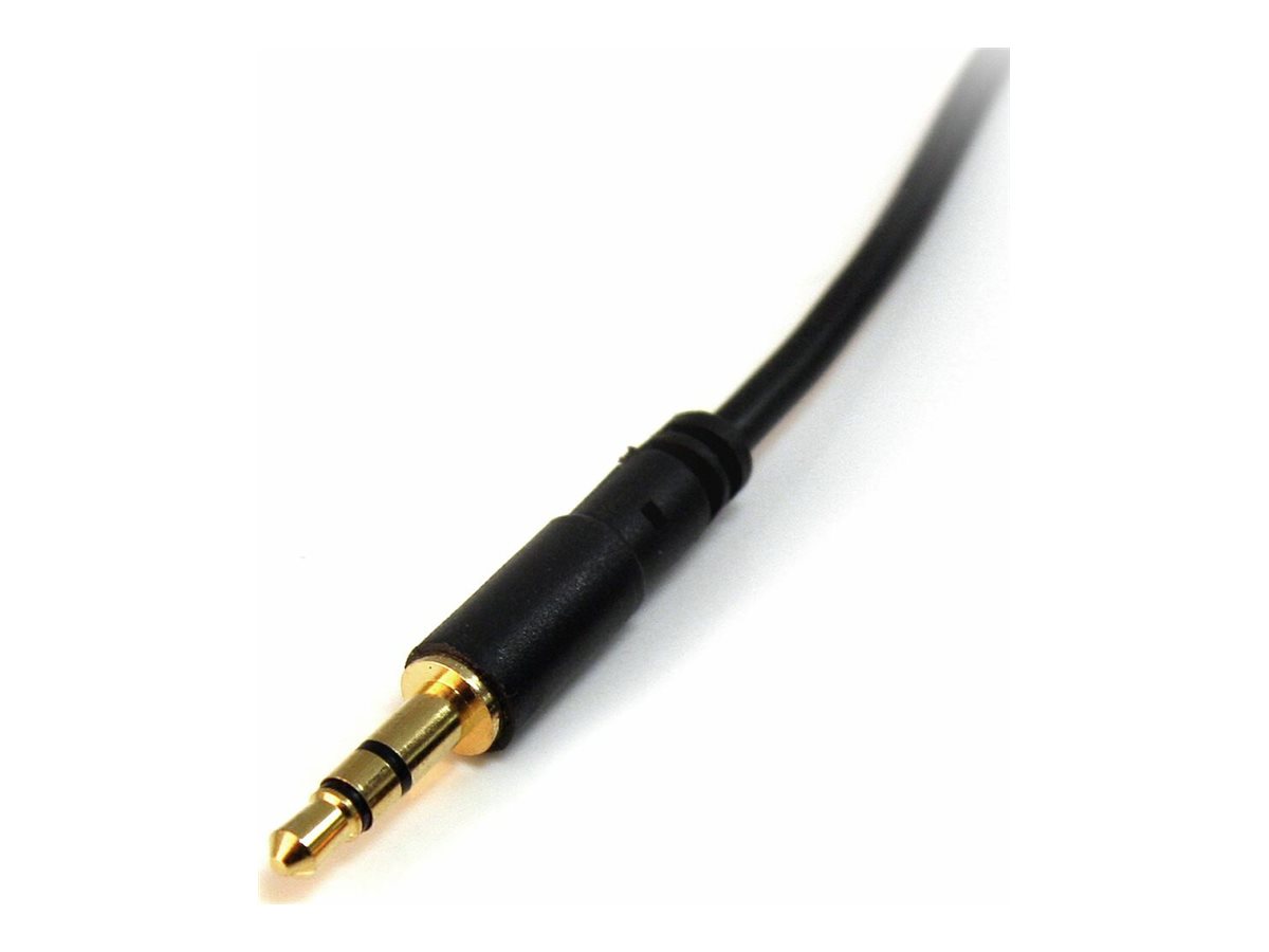 StarTech.com 6 ft Slim 3.5mm Stereo Audio Cable - MM - 3.5mm Male to Male Audio Cable for your Smartphone Tablet or MP3 Player (MU6MMS)