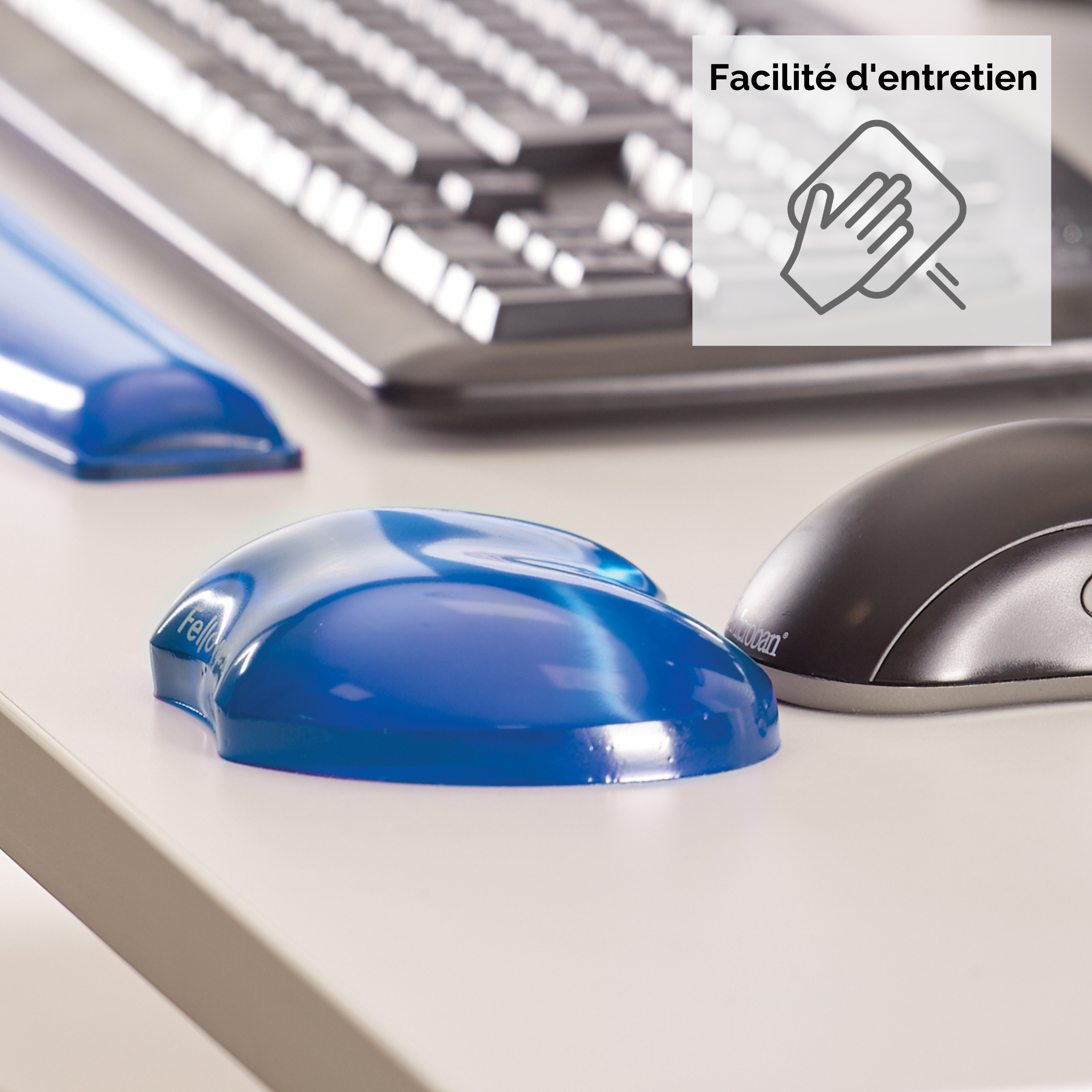 Fellowes Gel Crystal Flex - Handgelenkpolsterkissen, Ansicht 4