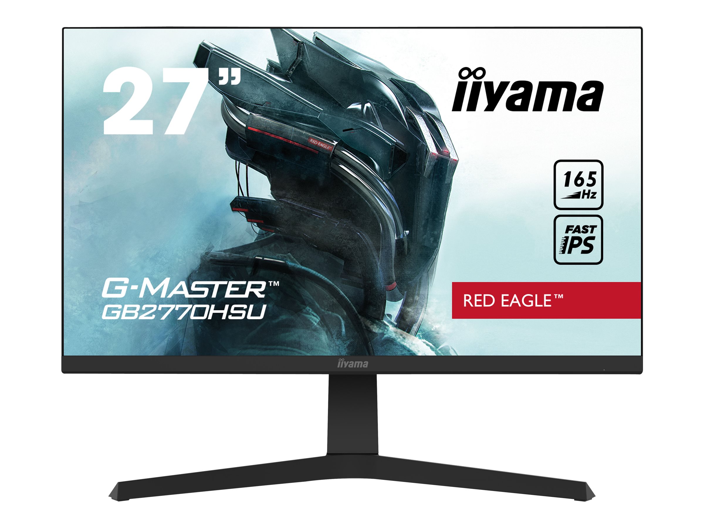 iiyama G-MASTER Red Eagle GB2770HSU-B1 - LED-Monitor - 68.6 cm (27") - 1920 x 1080 Full HD (1080p) @ 165 Hz - Fast IPS - 250 cd/m²