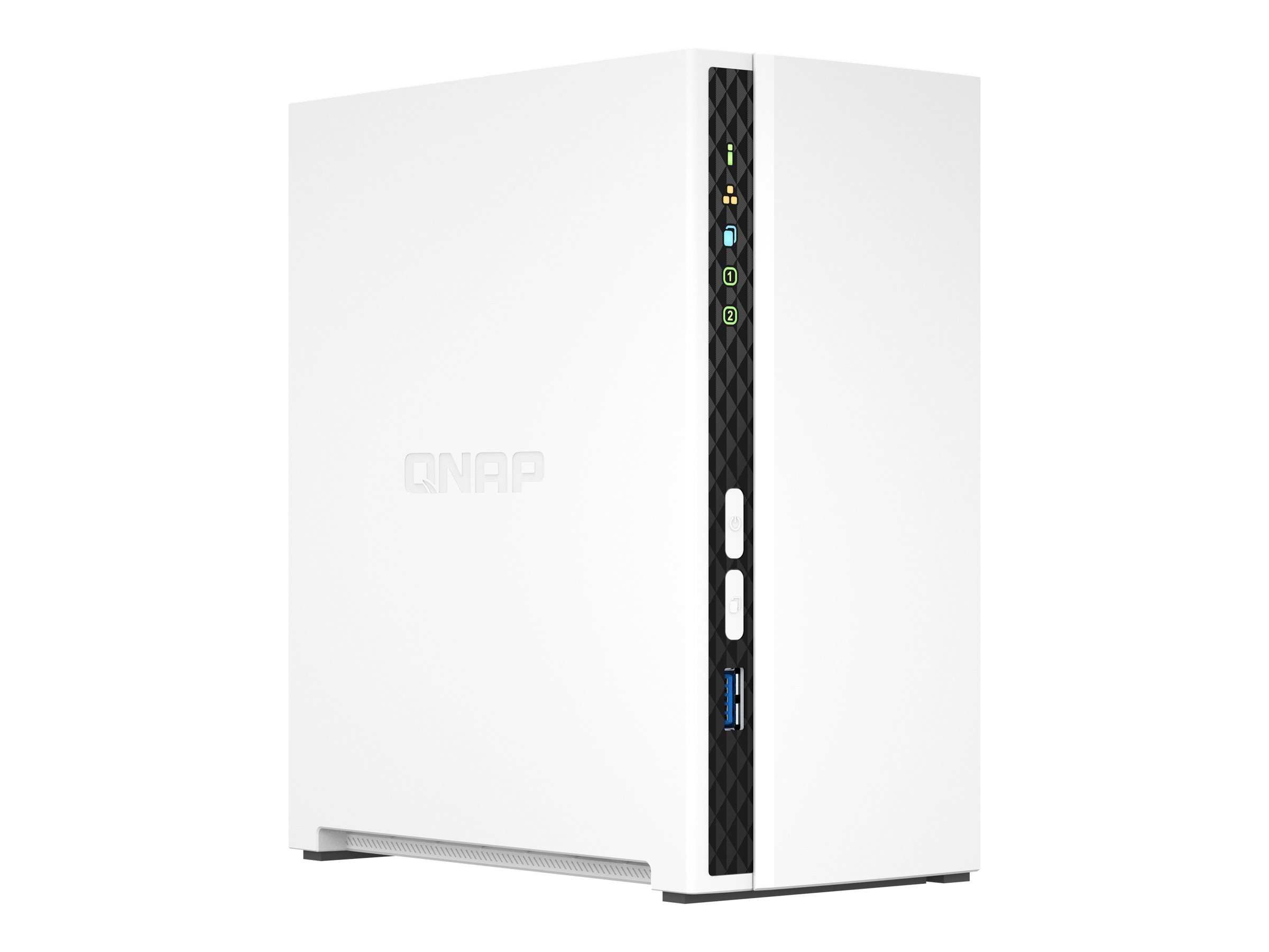 QNAP TS-233 - NAS-Server - 2 Schächte - SATA 6Gb/s - RAID 0, 1, JBOD - RAM 2 GB