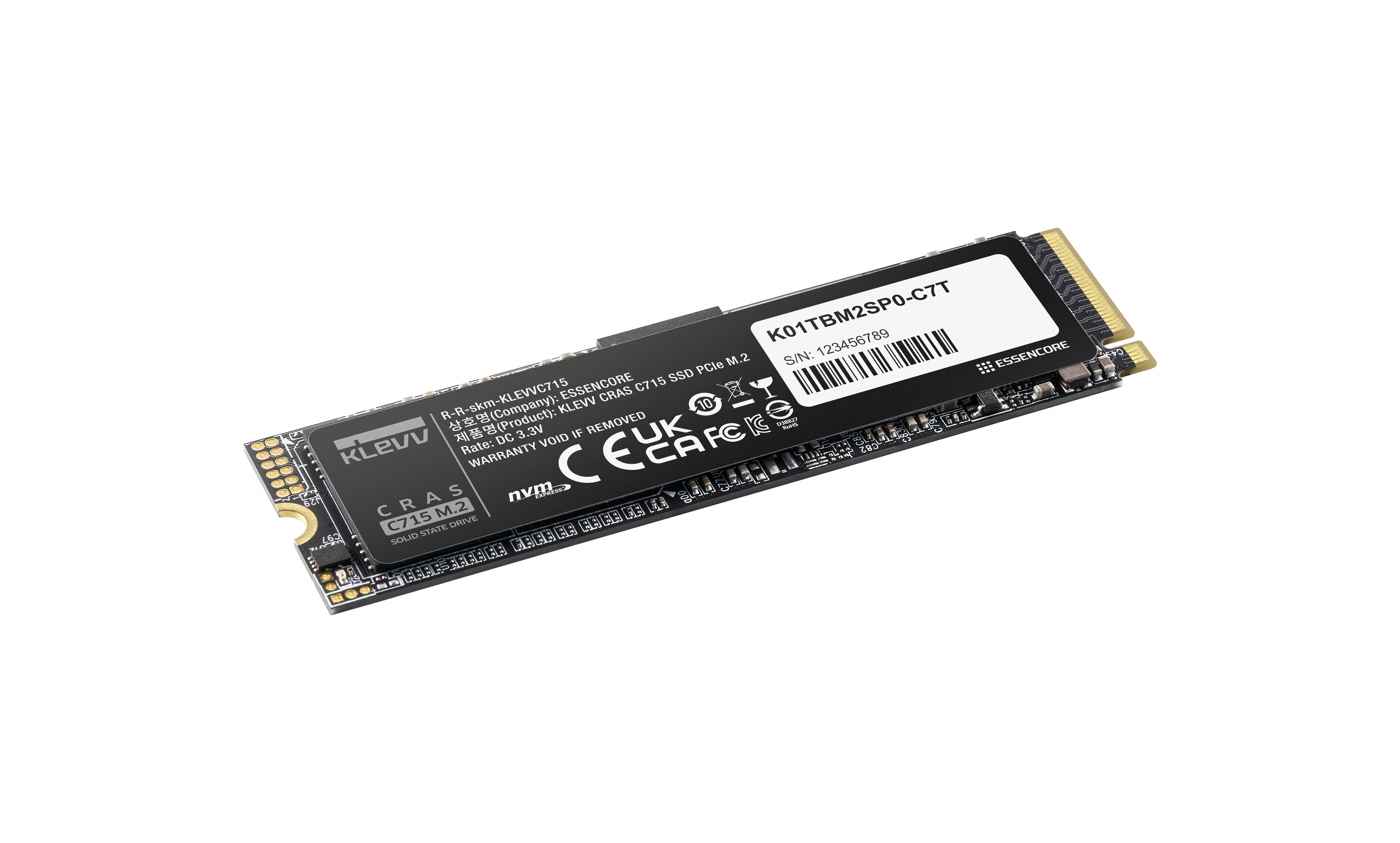 Klevv 512 GB SSD KLEVV C715 M.2 NVMe Gen3 x4, Ansicht 4