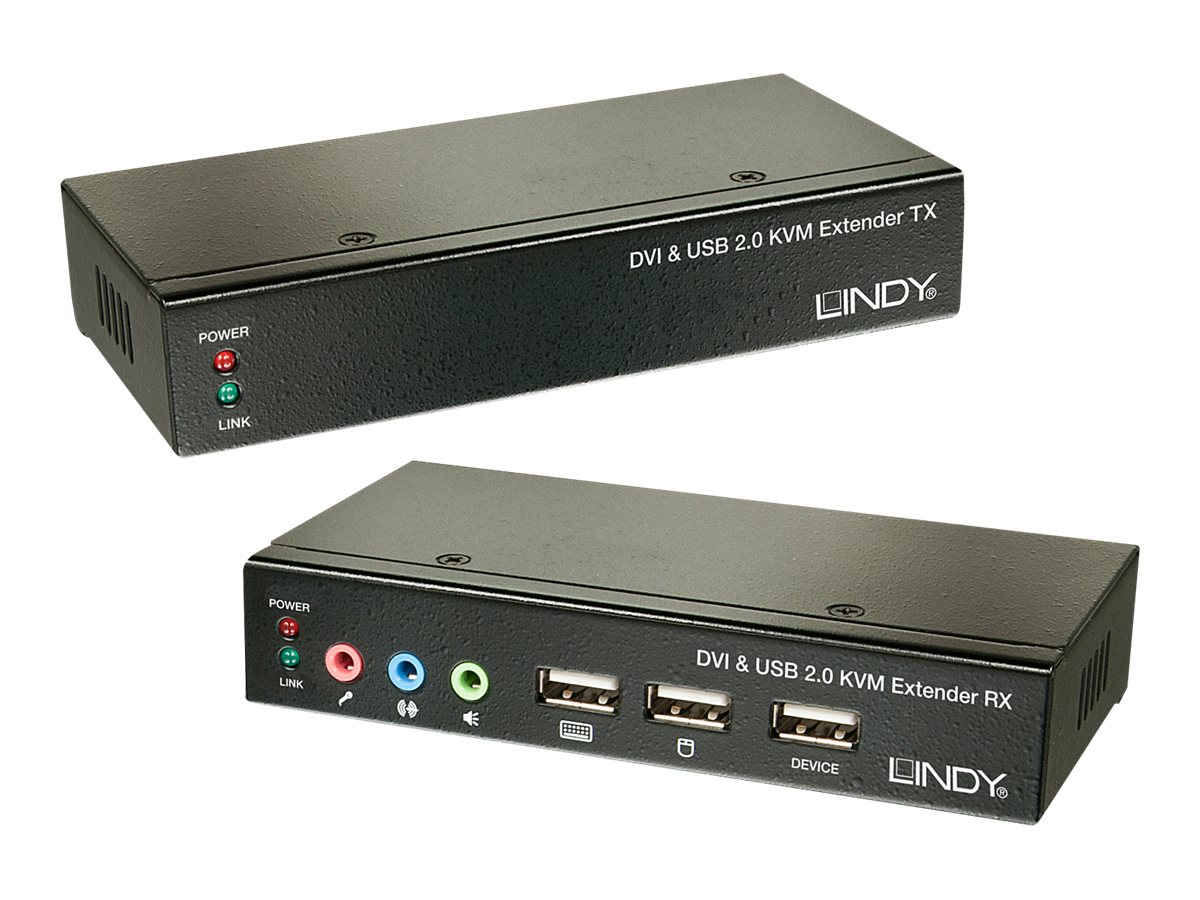 Lindy Cat5  KVM Extender Classic DVI USB Audio, 50m