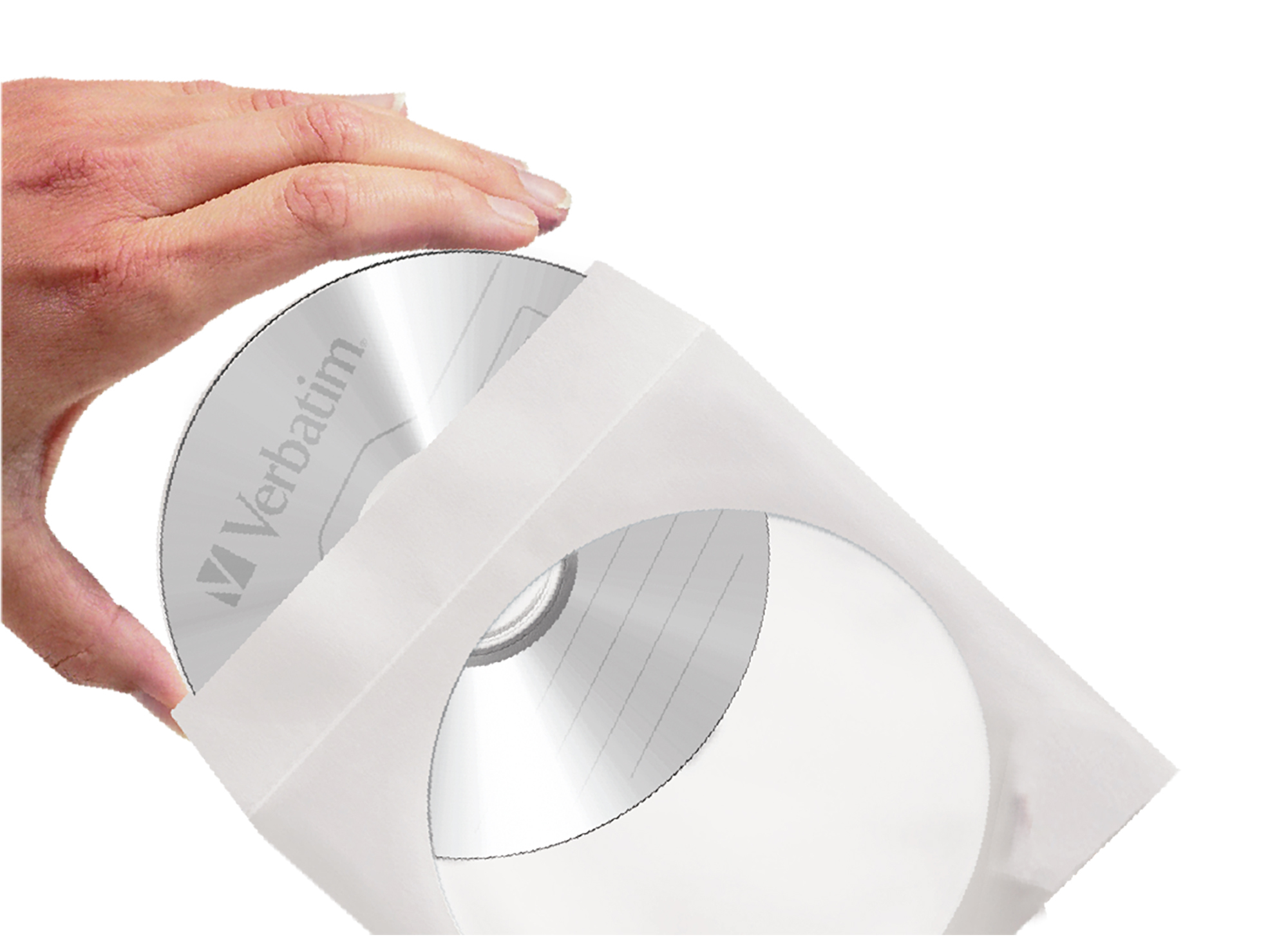 Verbatim CD-/DVD-Hülle - Kapazität: 1 CD/DVD (Packung mit 100), Ansicht 4