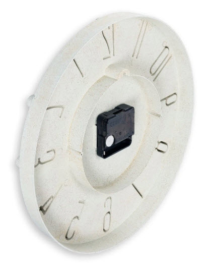 Hama Wanduhr Korfu O 30 cm Quarzuhr analog 3D-Ziffern Beige, Ansicht 4