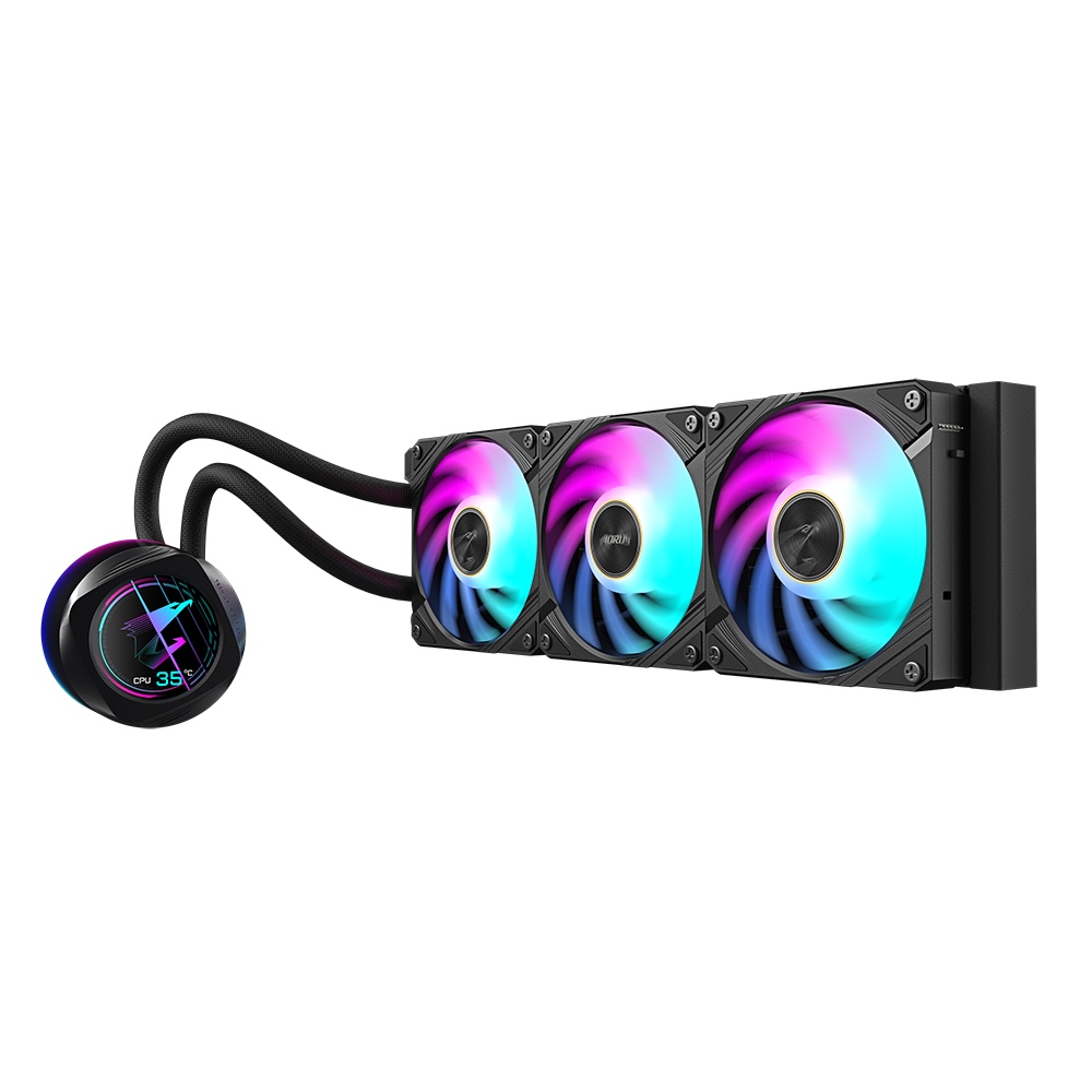 Gigabyte AORUS WATERFORCE X II 360 - Prozessor-Flüssigkeitskühlsystem - (für: AM4, TR4, LGA1200, LGA1700, AM5), Ansicht 3