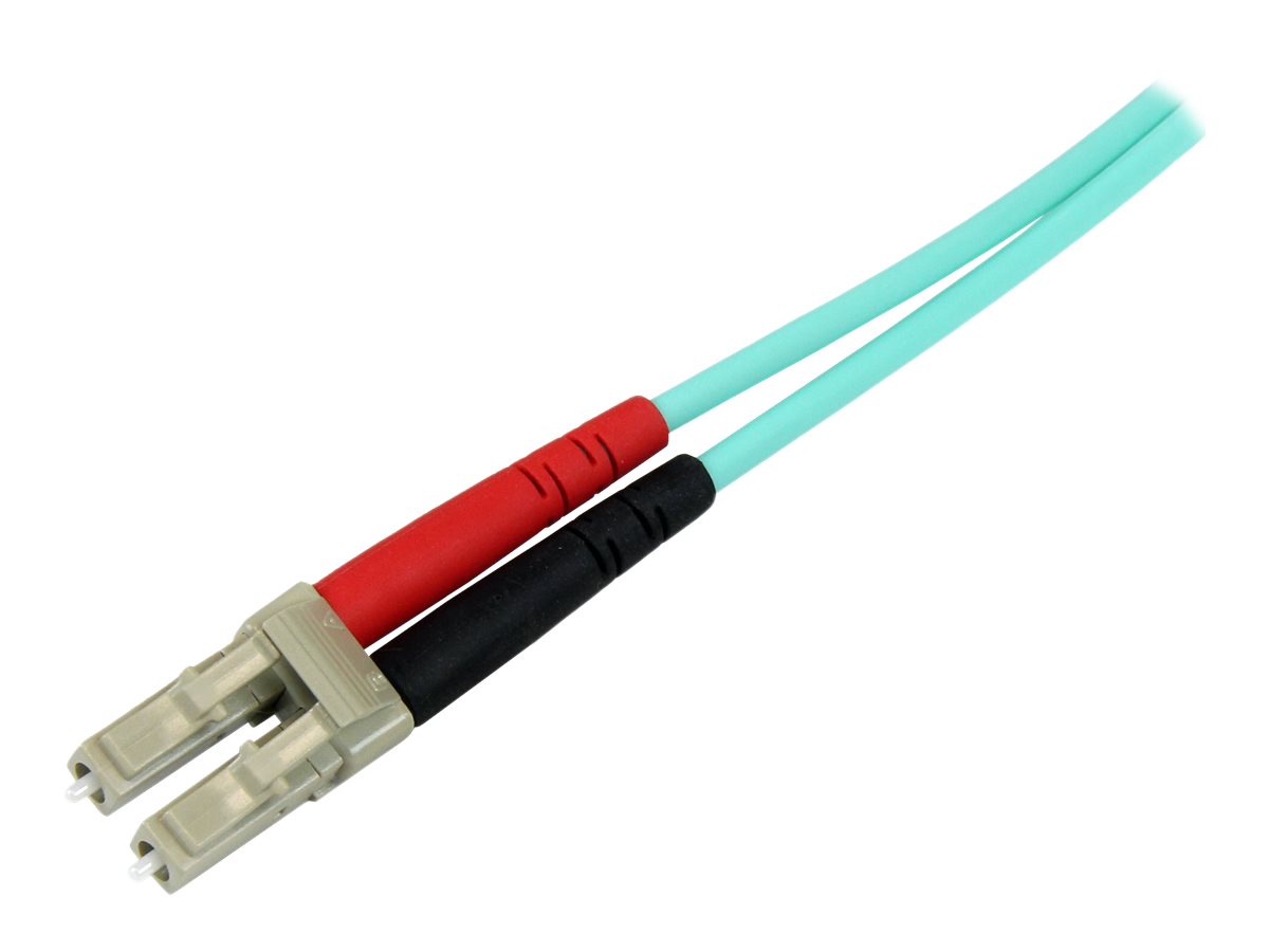 StarTech.com 1m Fiber Optic Cable - 10 Gb Aqua - Multimode Duplex 50/125 - LSZH - LC/SC - OM3 - LC to SC Patch-Kabel, Ansicht 3