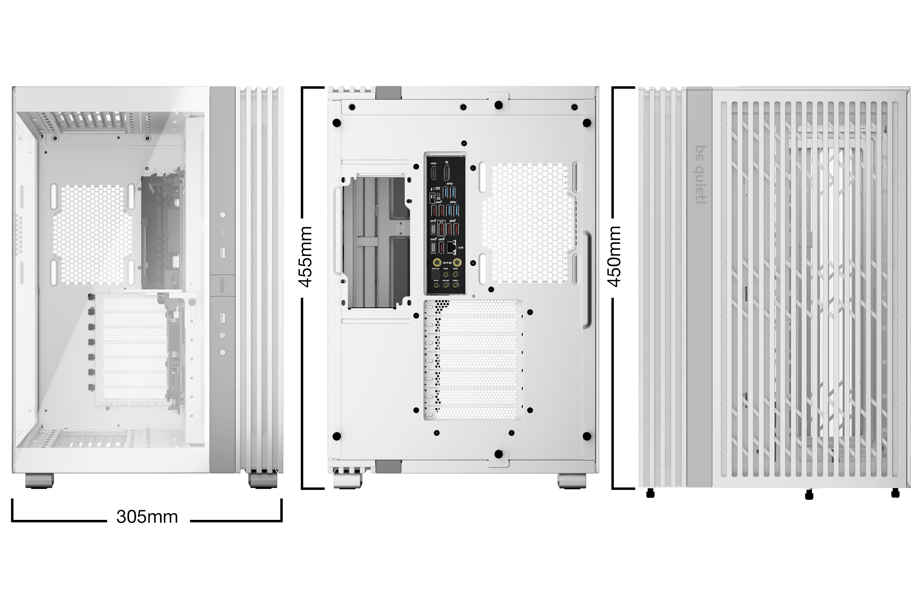 Be Quiet! Light Base 600 DX - Midi-Tower - ATX - Seitenteil mit Fenster (Glas), Ansicht 3