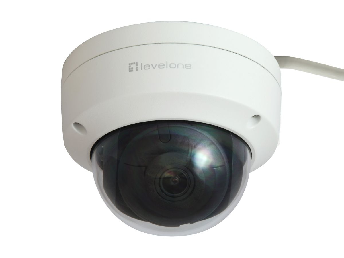 LevelOne GEMINI Fixed Dome IP-Netzwerkkamera - 6 Megapixel - H.265 - 802.3af PoE - Innen-/Außenbereich, Ansicht 3