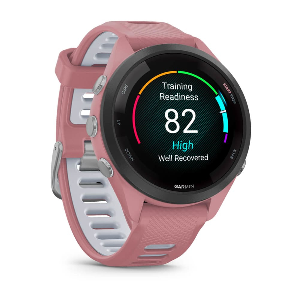 Garmin Forerunner 265S - 42 mm - Light Pink - intelligente Uhr mit Band - Handgelenkgröße: 115-178 mm - Anzeige 1.1, Ansicht 3