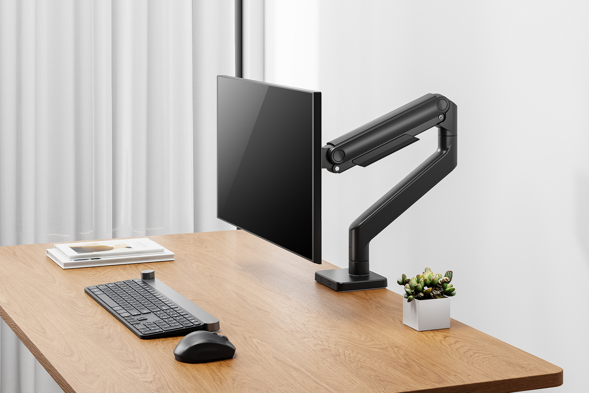 DIGITUS Single Monitorhalterung, 49, 20 kg, Ansicht 2