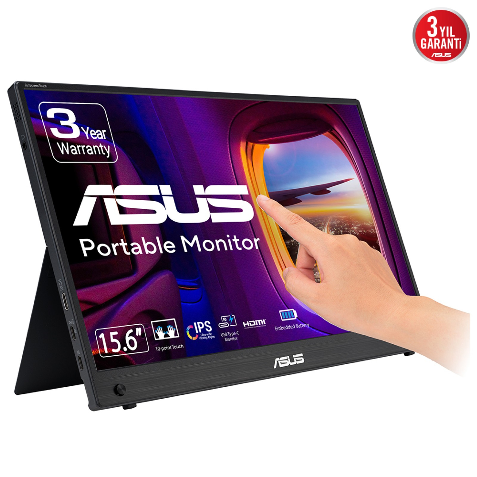 ASUS ZenScreen - LED-Monitor - 40.6 cm (16) (15.6 sichtbar), Ansicht 2