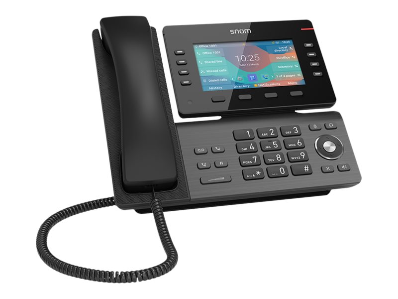 snom D862 - VoIP-Telefon mit Rufnummernanzeige - dreiweg Anruffunktion - SIP, RTCP, RTP, SRTP, SDP, SRTCP, RTCP-XR, SIPS, ICE - Gun Metal Black