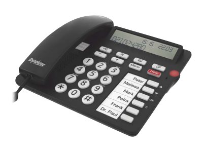Tiptel Ergophone 1300 - Telefon mit Schnur mit Rufnummernanzeige