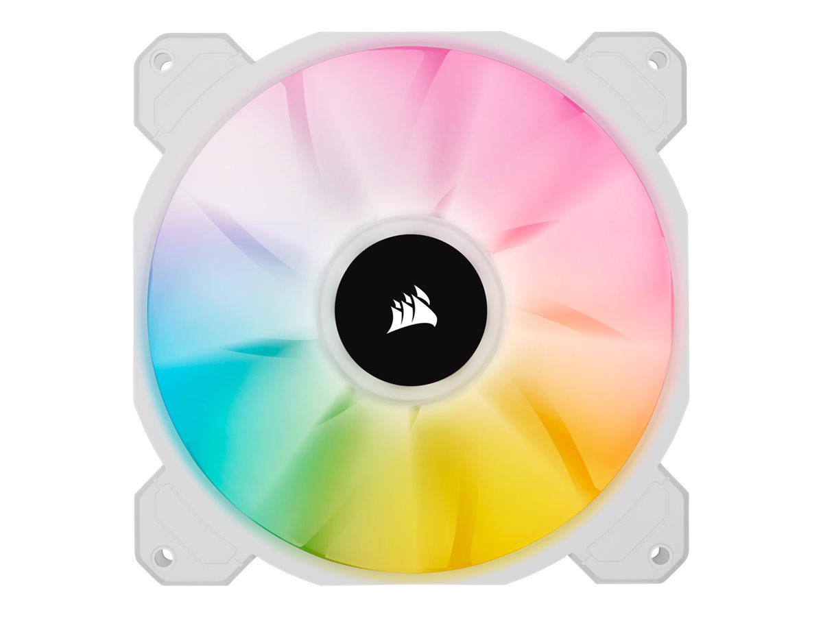 Corsair iCUE SP140 RGB ELITE - Gehäuselüfter - 140 mm - weiß (Packung mit 2)