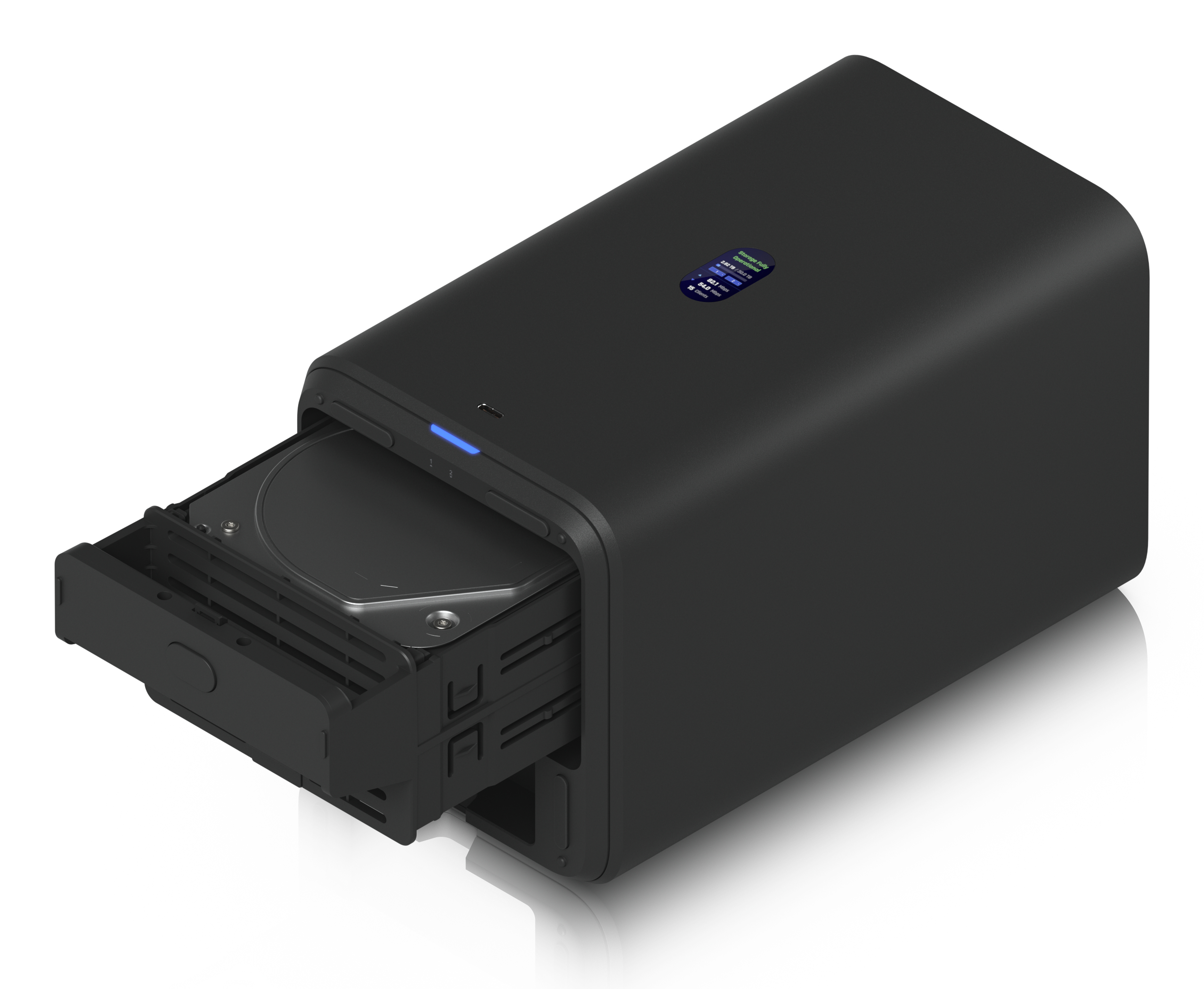 Ubiquiti NAS UNAS 2 Schwarz - Storage Server - NAS, Ansicht 2