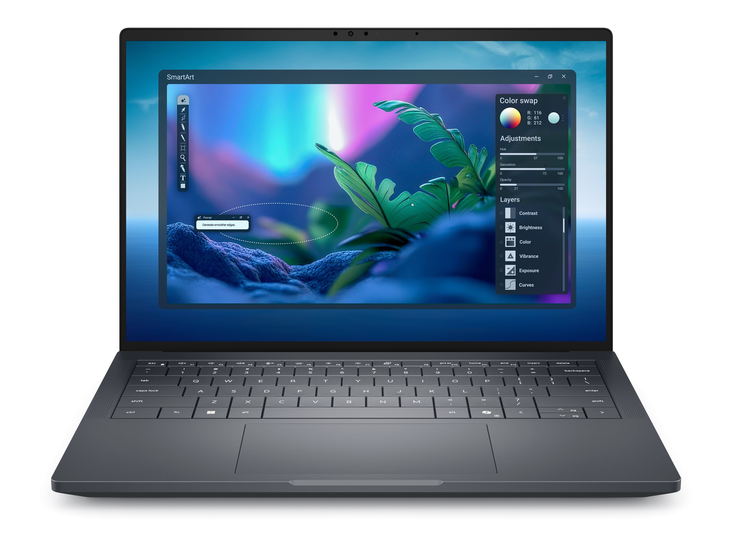 Dell Pro Max 14 Premium MA14250 - Intel Core Ultra 7 265H / 2.2 GHz - vPro Enterprise - Win 11 Pro - RTX PRO 2000 Blackwell - 32 GB RAM - 1 TB SSD SED, NVMe, TLC - 35.56 cm (14")