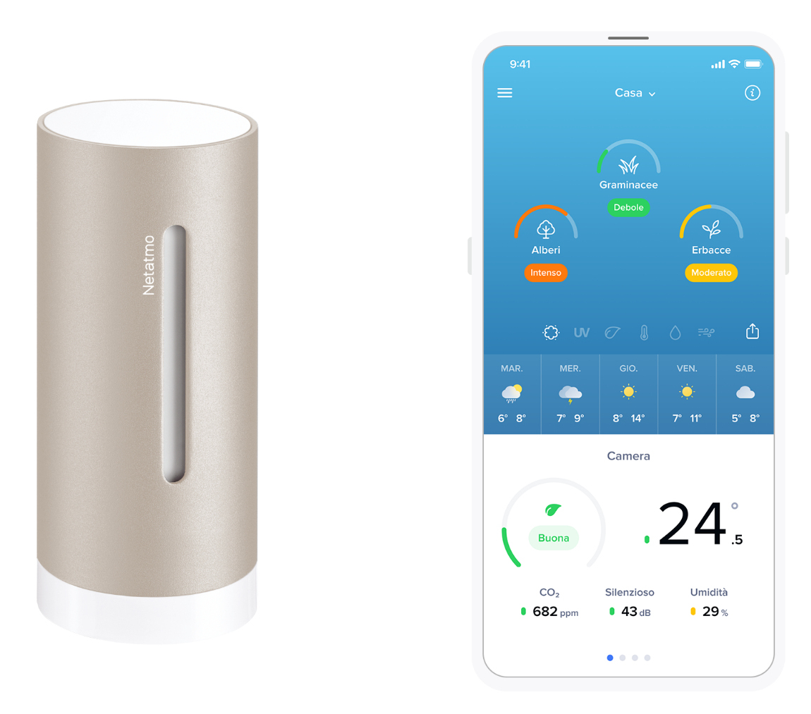 Netatmo NIM-S-WW - Grau - Innen-Hygrometer - Innen-Thermometer - Hygrometer - Thermometer, Ansicht 4