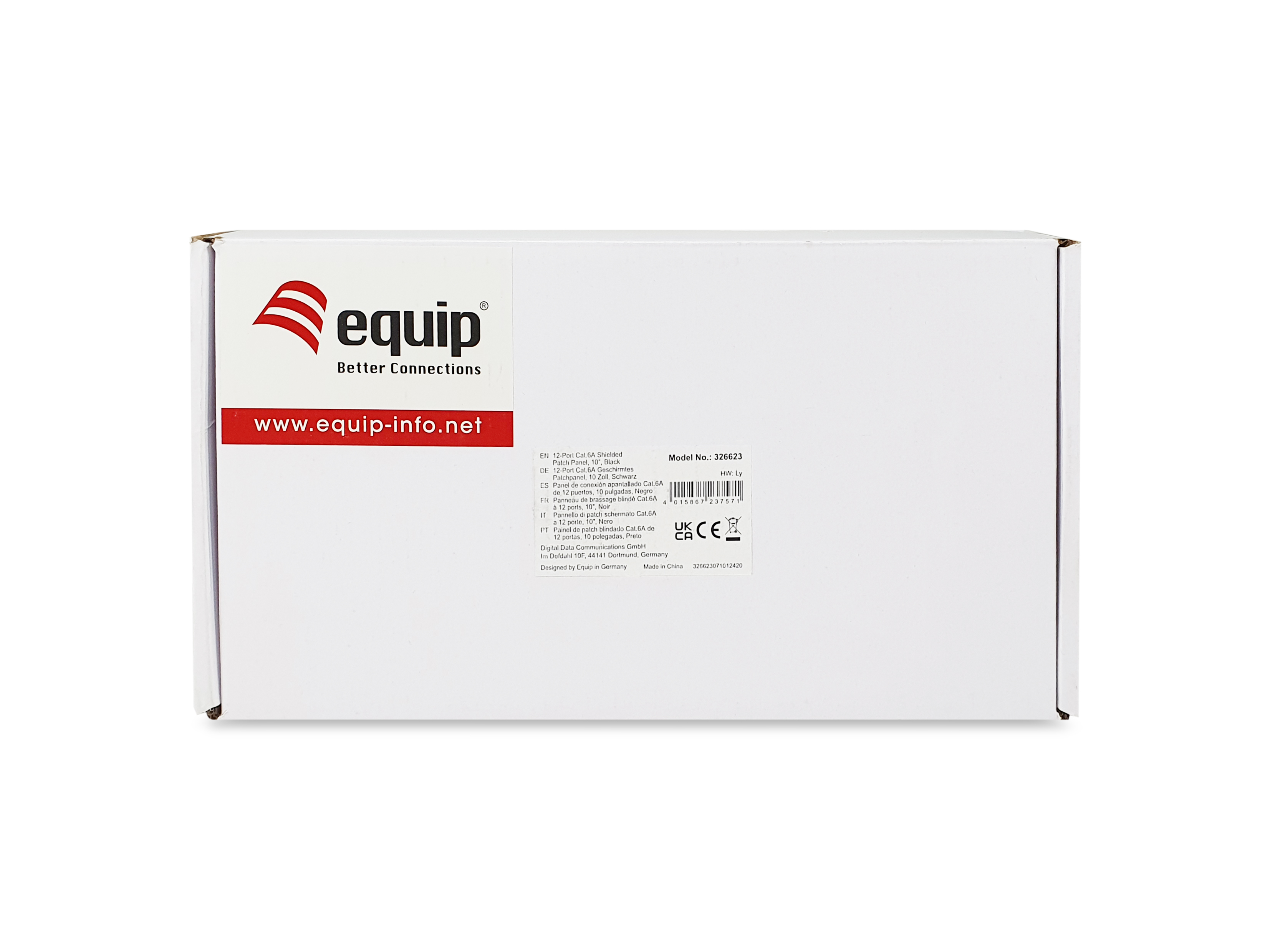 Equip Patchpanel 12x RJ45 Cat6A 10 FTP 1HE Premium schwarz - Patch-Panel - Ethernet, Ansicht 2