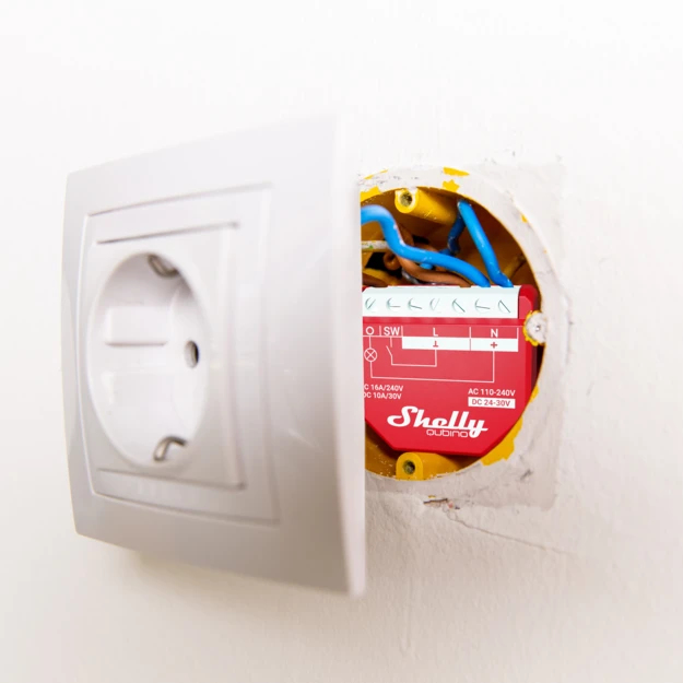 Shelly Qubino Wawe 1PM - Intelligenter Schalter - Kunststoff - 25 dBmW - Z-Wave - 868,4 MHz - 40 m, Ansicht 3