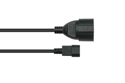 kabelmeister Netzkabel C14 an Schutzkontakt-Buchseschw. - Kabel - Strom/Netzteil, Ansicht 2