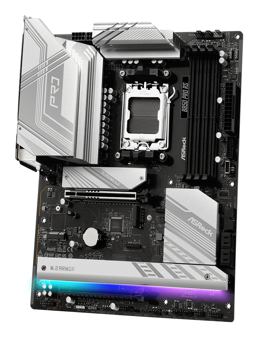 ASRock B850 Pro RS - Motherboard - ATX - Socket AM5 - AMD B850 Chipsatz, Ansicht 4