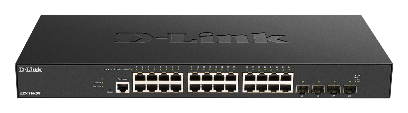 D-Link DXS 1210-28T - Switch - Smart - 24 x 10GBase-T + 4 x 25 Gigabit SFP28, Ansicht 2