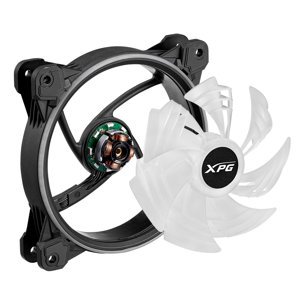 ADATA Lüfter XPG HURRICANE 120 120mm ARGB PWM Fan schwarz retail - 600 rpm - 12 V, Ansicht 3