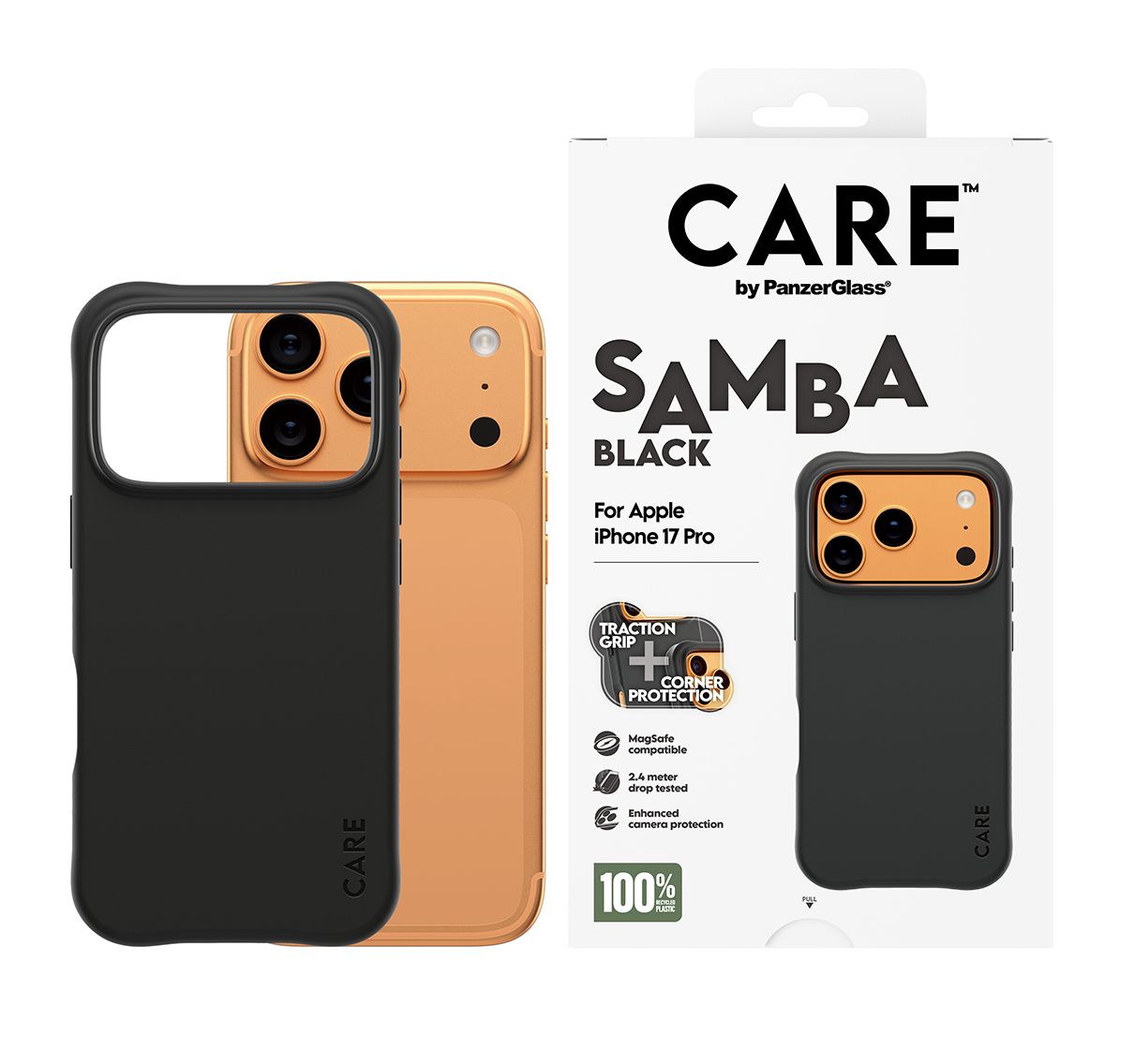PanzerGlass CARE by PanzerGlass Samba - Hintere Abdeckung für Mobiltelefon - MagSafe-Kompatibilität - TPU, Ansicht 2