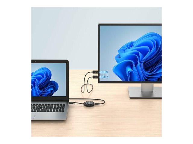 Manhattan Wireless HDMI-Praesentationsset HDMI-Sendemodul - Kabel-/Adapterset - Digital/Display/Video, Ansicht 2