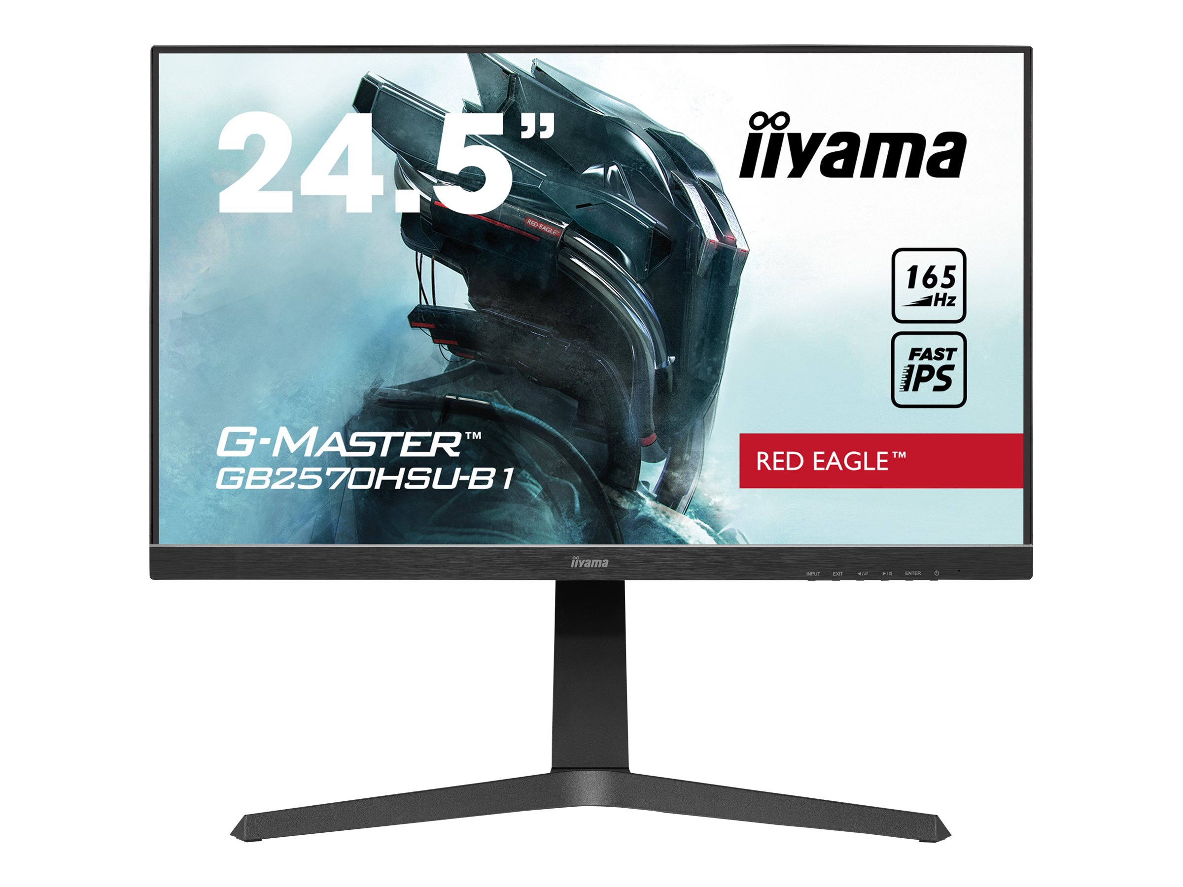 iiyama G-MASTER Red Eagle GB2570HSU-B1 - LED-Monitor - 62.2 cm (24.5") - 1920 x 1080 Full HD (1080p) @ 165 Hz - Fast IPS - 400 cd/m²