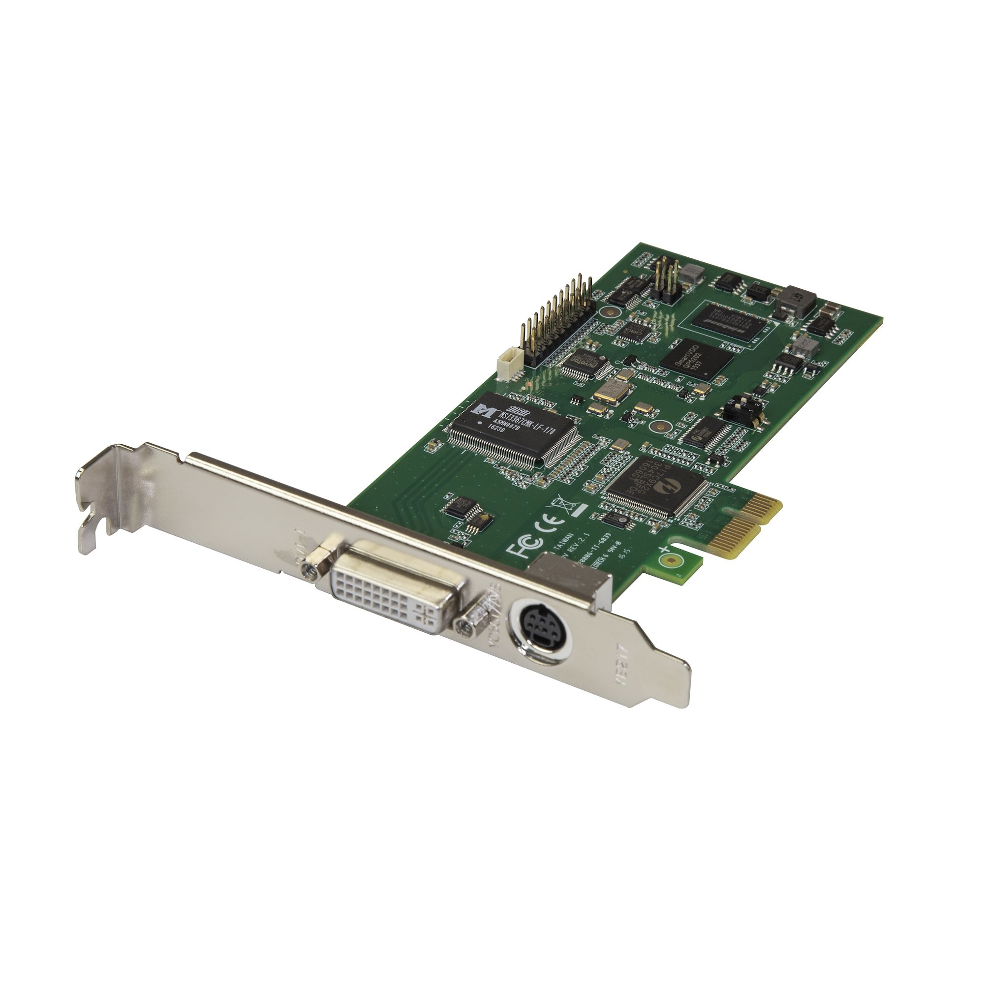 StarTech.com PCIe auf HDMI Video Capture Karte - HDMI, VGA, DVI oder Component Video bei 1080p60, Grün, PCIe, 1920 x 1080 Pixel, CE, FCC, REACH, TAA, NTSC, PAL 60, PAL M, 480i, 480p, 576i, 576p, 720p, 1080i, 1080p