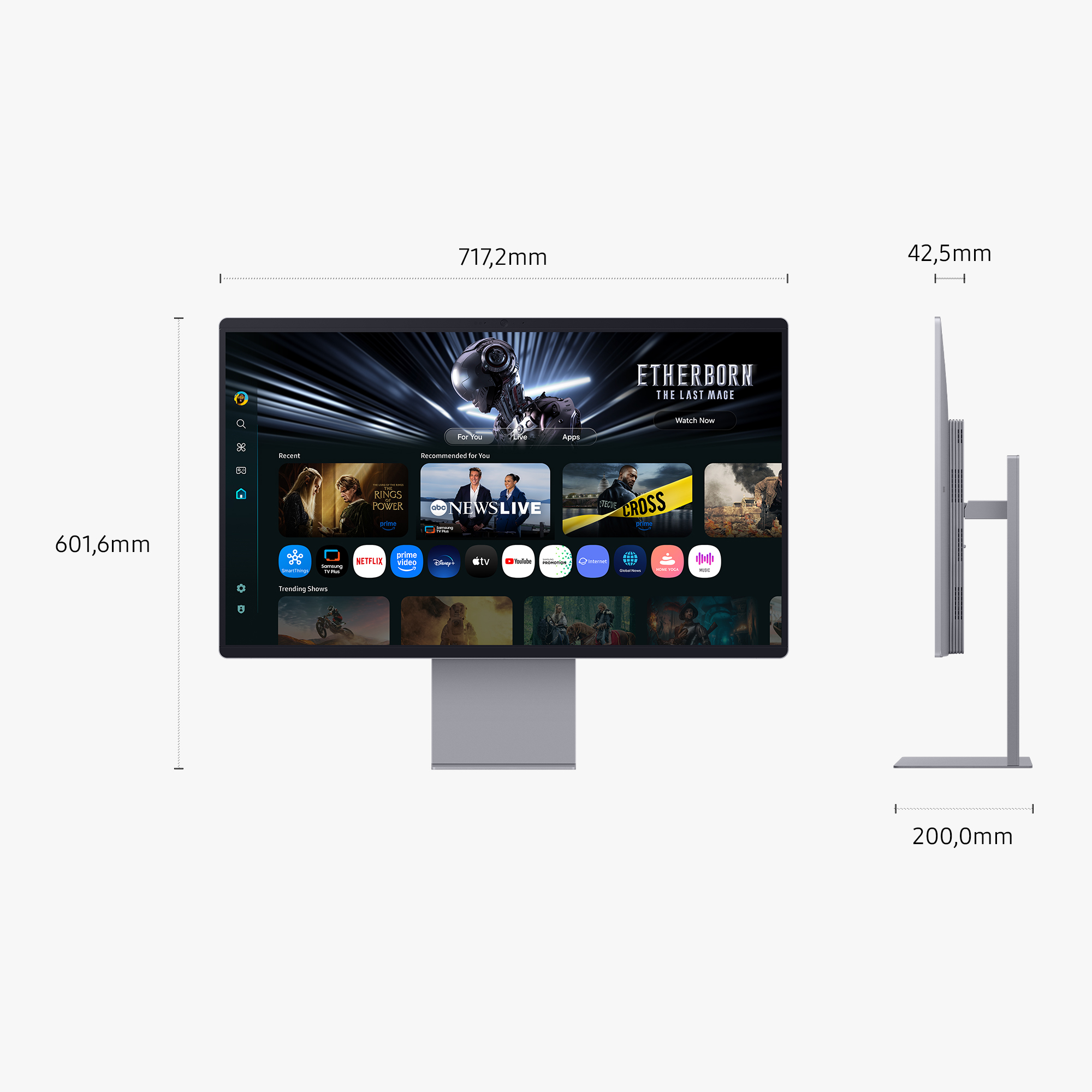 Samsung S32FM900SU - M90SF Series - OLED-Monitor - Smart - 80 cm (32), Ansicht 2
