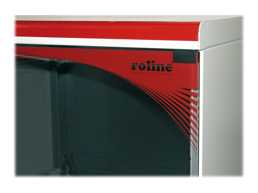 ROLINE Gehäuse - geeignet für Wandmontage - Grau Karminrot - 9U - 25.448.3 cm (1019)