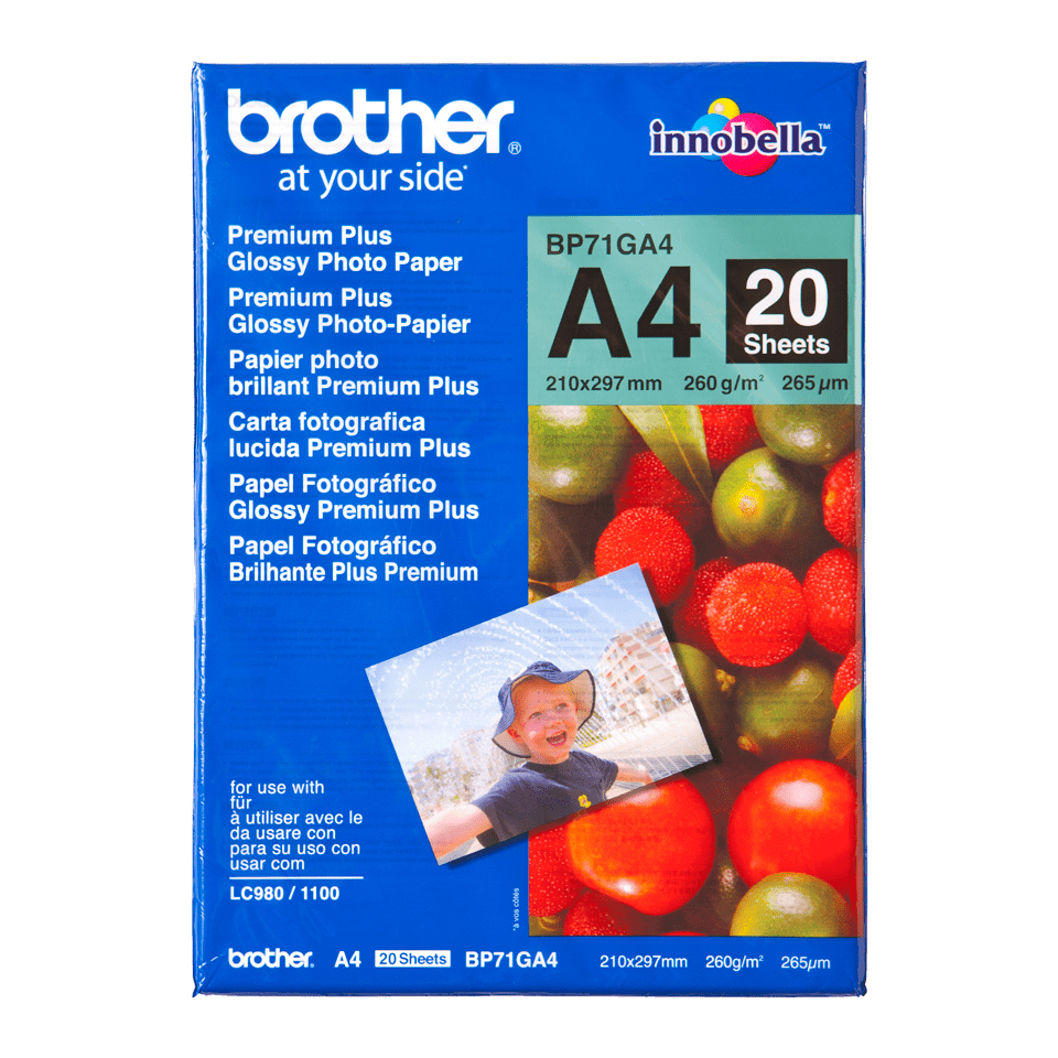 Brother Innobella Premium Plus BP71GA4 - Glänzend - A4 (210 x 297 mm), Ansicht 2