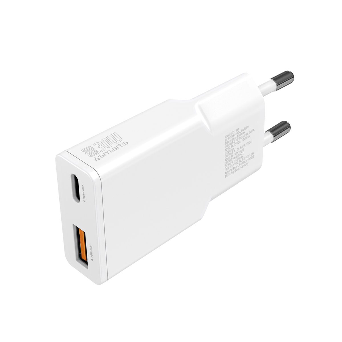 4smarts Netzladegerät PDPlug Slim Duos 30W GaN 1C, Ansicht 4