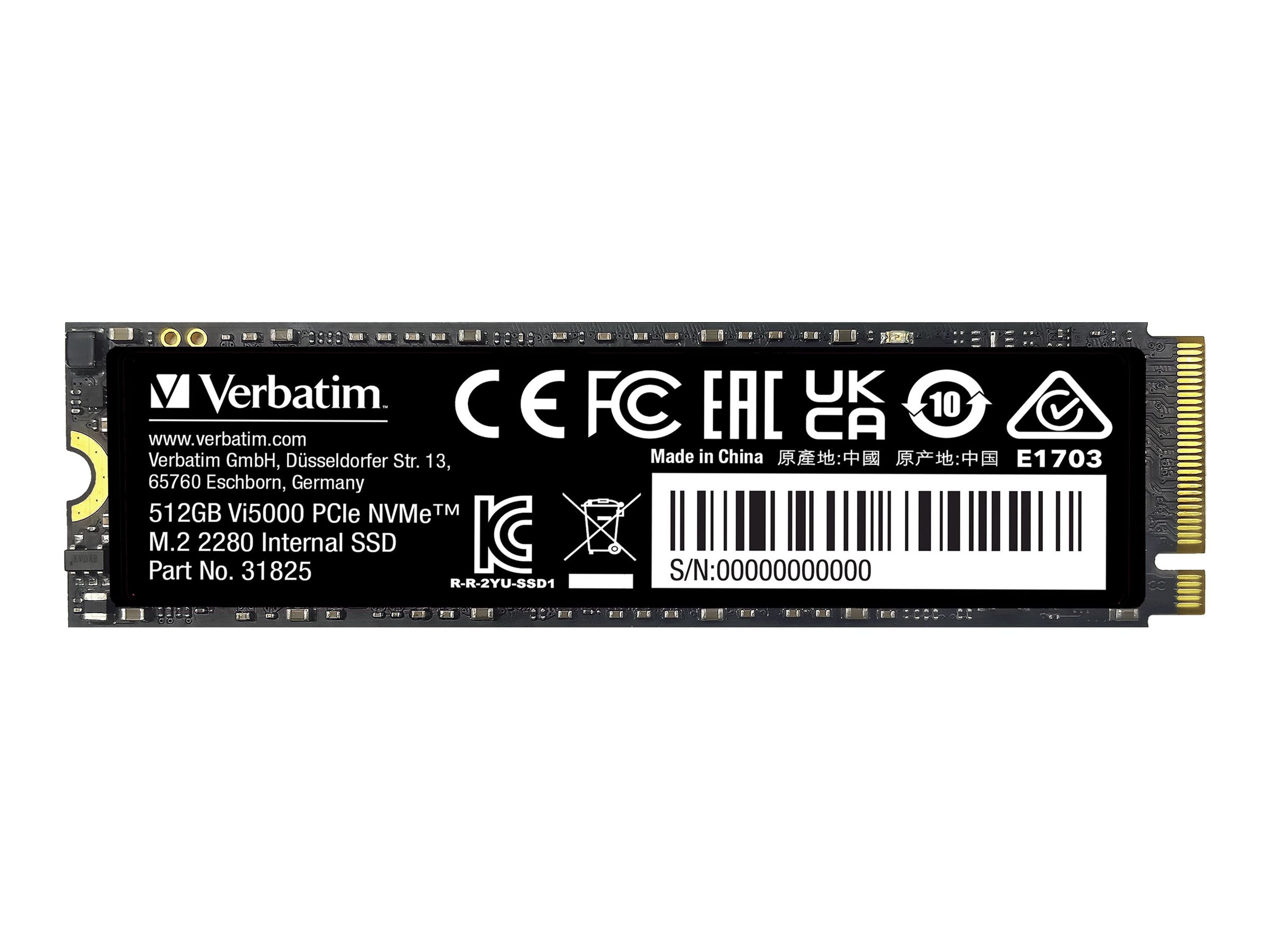 Verbatim Vi5000 - SSD - 512 GB - intern - M.2 2280, Ansicht 3