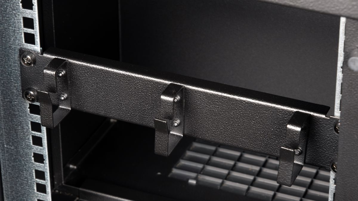 Equip 10 Kabeldurchführung mit Ringeinsatz 1U schwarz, Ansicht 4